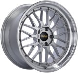 BBS LM 19x8.5 5x114.3 ET43 Diamond Silver Center Diamond Cut Lip Wheel -82mm PFS/Clip Required thumbnail 2