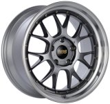 BBS LM-R 20x11 5x112 ET14 Diamond Silver Center / Diamond Cut Lip Wheel -82mm PFS/Clip Required thumbnail 2