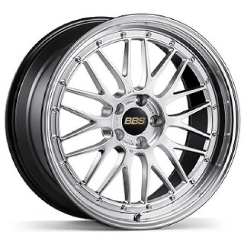 BBS LM 20x12 5x130 ET50 CB71.6 Diamond Silver Wheel w/ Diamond Cut Machined Lip