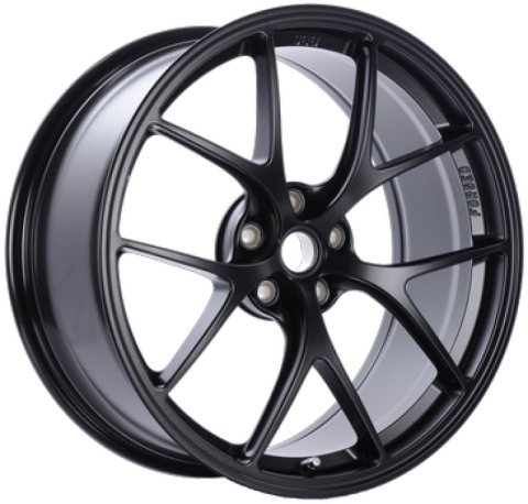 BBS FI 20x8.75 5x114.3 ET44 CB67 Black Satin Wheel -82mm PFS/Clip Req