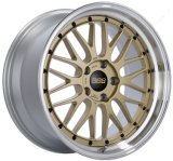 BBS LM 19x8.5 5x112 ET32 PFS Gold Center Diamond-Cut Rim Wheel PFS/Clip Req thumbnail 2