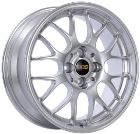 BBS RG-R 17x7.5 5x100 ET35 PFS Diamond Silver Wheel -82mm PFS/Clip Req