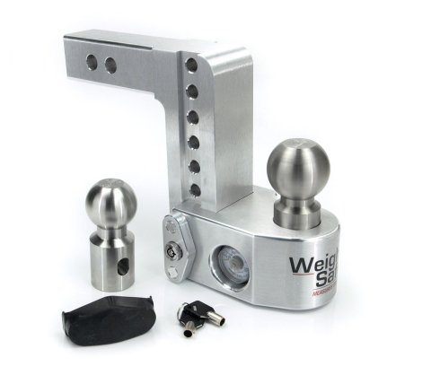 Weigh Safe 6in Drop Hitch w/Built-in Scale & 2in Shank (10K/12.5K GTWR) - Aluminum thumbnail 1