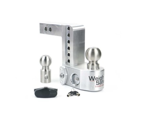 Weigh Safe 6in Drop Hitch w/Built-in Scale & 2in Shank (10K/12.5K GTWR) - Aluminum thumbnail 5