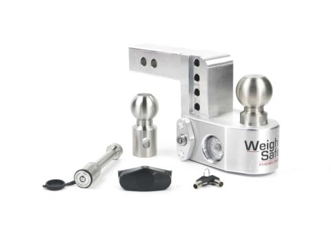 Weigh Safe 4in Drop Hitch w/Built-in Scale & 2in Shank (10K/12.5K GTWR) w/WS05 - Aluminum thumbnail 2