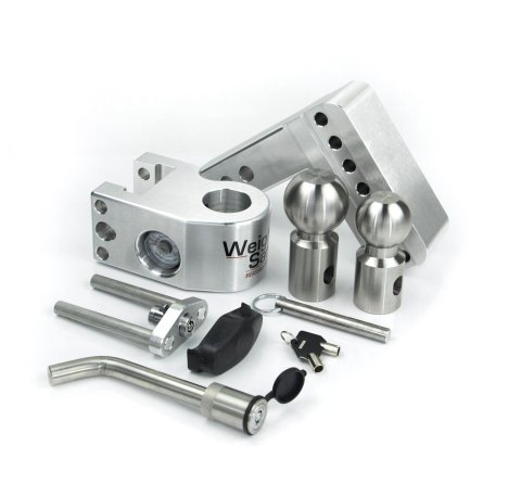 Weigh Safe 4in Drop Hitch w/Built-in Scale & 2in Shank (10K/12.5K GTWR) w/WS05 - Aluminum thumbnail 5