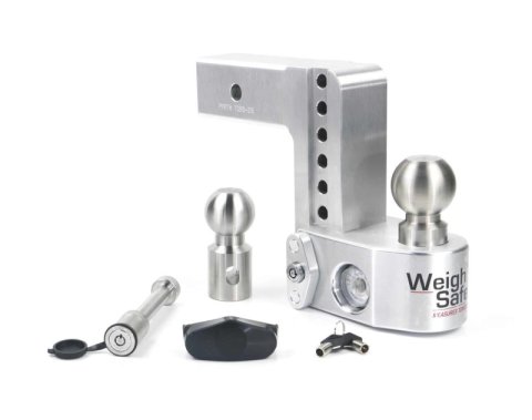 Weigh Safe 6in Drop Hitch w/Built-in Scale & 2.5in Shank (10K/18.5K GTWR) w/WS05 - Aluminum thumbnail 3