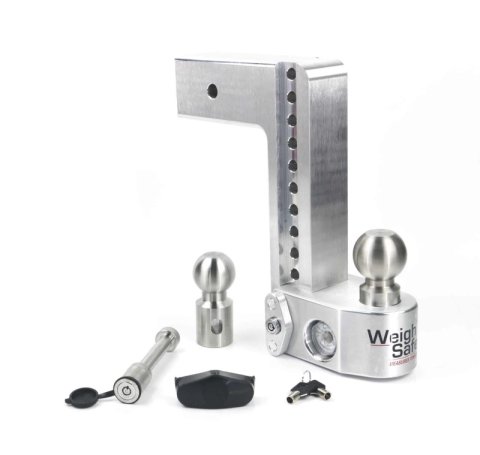 Weigh Safe 10in Drop Hitch w/Built-in Scale & 3in Shank (10K/21K GTWR) w/WS05 - Aluminum thumbnail 3