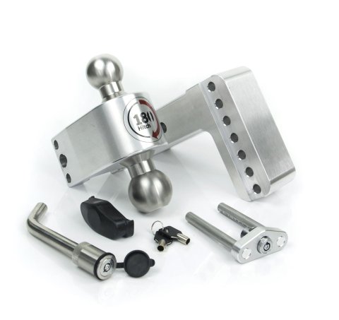 Weigh Safe 180 Hitch 4in Drop Hitch & 2.5in Shank (10K/18.5K GTWR) w/WS05 - Aluminum thumbnail 1