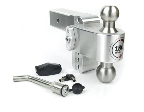 Weigh Safe 180 Hitch 4in Drop Hitch & 2.5in Shank (10K/18.5K GTWR) w/WS05 - Aluminum thumbnail 2