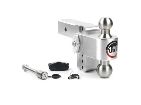 Weigh Safe 180 Hitch 4in Drop Hitch & 2.5in Shank (10K/18.5K GTWR) w/WS05 - Aluminum thumbnail 3