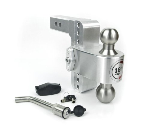 Weigh Safe 180 Hitch 6in Drop Hitch & 2in Shank (10K/12.5K GTWR) w/WS05 - Aluminum
