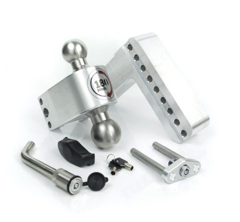 Weigh Safe 180 Hitch 6in Drop Hitch & 2.5in Shank (10K/18.5K GTWR) w/WS05 - Aluminum thumbnail 1