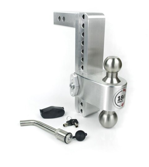 Weigh Safe 180 Hitch 10in Drop Hitch & 2in Shank (10K/12.5K GTWR) w/WS05 - Aluminum thumbnail 2