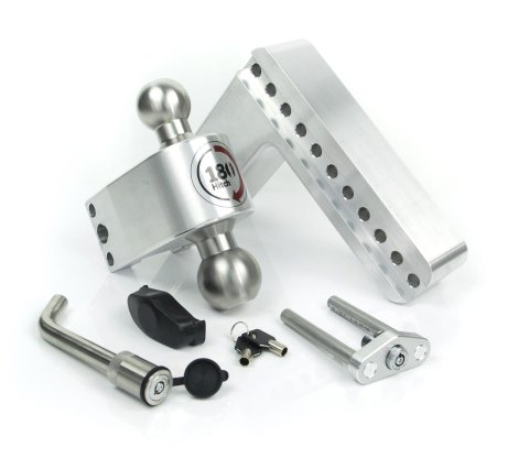 Weigh Safe 180 Hitch 8in Drop Hitch & 3in Shank (10K/21K GTWR) w/WS05 - Aluminum thumbnail 1