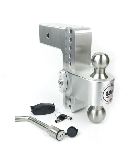 Weigh Safe 180 Hitch 8in Drop Hitch & 3in Shank (10K/21K GTWR) w/WS05 - Aluminum thumbnail 2