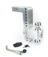 Weigh Safe 180 Hitch 10in Drop Hitch & 2in Shank (10K/12.5K GTWR) w/WS05 - Aluminum thumbnail 2