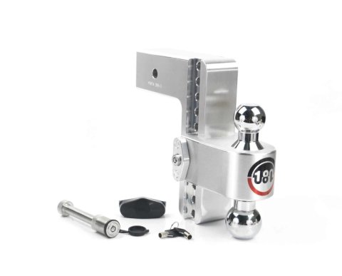 Weigh Safe 180 Hitch 8in Drop Hitch & 3in Shank (10K/21K GTWR) w/WS05 - Aluminum thumbnail 3