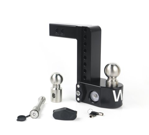 Weigh Safe 8in Drop Hitch w/Built-in Scale & 2in Shank (8K/12.5K GTWR) w/WS05 - Black Cerakote thumbnail 1