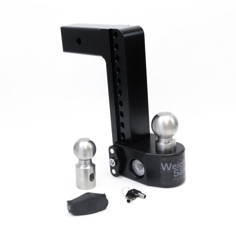 Weigh Safe 10in Drop Hitch w/Built-in Scale & 2.5in Shank (8K/18.5K GTWR) w/WS05 - Black Cerakote thumbnail 1
