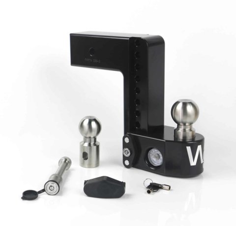 Weigh Safe 8in Drop Hitch w/Built-in Scale & 3in Shank (8K/21K GTWR) w/WS05 - Black Cerakote thumbnail 2