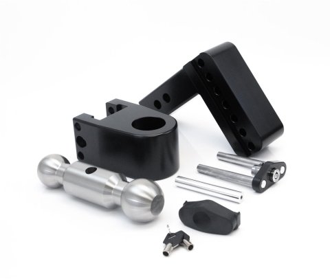 Weigh Safe 180 Hitch 4in Drop Hitch & 2in Shank (10K/12.5K GTWR) w/WS05 - Black Cerakote thumbnail 1