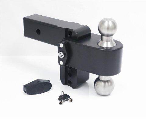 Weigh Safe 180 Hitch 4in Drop Hitch & 2.5in Shank (10K/18.5K GTWR) w/WS05 - Black Cerakote thumbnail 1