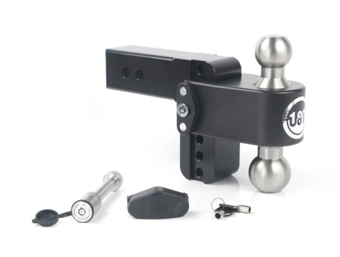 Weigh Safe 180 Hitch 4in Drop Hitch & 2.5in Shank (10K/18.5K GTWR) w/WS05 - Black Cerakote thumbnail 3