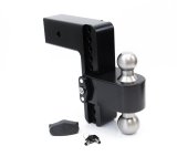 Weigh Safe 180 Hitch 8in Drop Hitch & 3in Shank (10K/21K GTWR) w/WS05 - Black Cerakote thumbnail 1