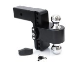 Weigh Safe 180 Hitch 6in Drop Hitch & 2.5in Shank (10K/18.5K GTWR) w/WS05 - Black Cerakote thumbnail 1