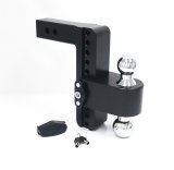 Weigh Safe 180 Hitch 8in Drop Hitch & 2in Shank (10K/12.5K GTWR) w/WS05 - Black Cerakote thumbnail 1
