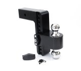 Weigh Safe 180 Hitch 8in Drop Hitch & 2.5in Shank (10K/18.5K GTWR) w/WS05 - Black Cerakote thumbnail 1