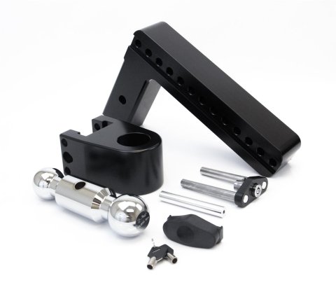 Weigh Safe 180 Hitch 10in Drop Hitch & 2.5in Shank (10K/18.5K GTWR) w/WS05 - Black Cerakote thumbnail 1