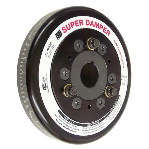 ATI Damper - 7.074in - Alum - Chevy SB / 90 Deg V6 - w/Jesel - 2 Ring - Alum Hub