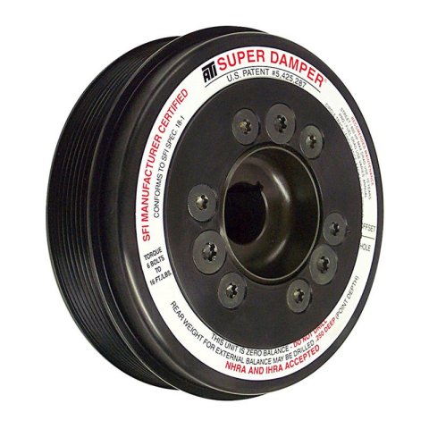 ATI Damper - 6.77in - Alum - 8 Grv - Ecotec - 3 Ring thumbnail 2