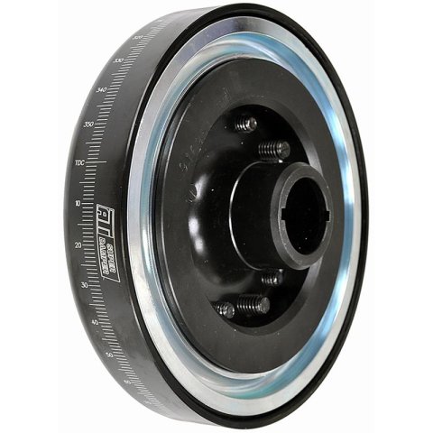 ATI Damper - 7.074in - Steel - Chevy SB / 90 Deg V6 - 3 Ring - 1Pc - Dual 3/16 Keyway thumbnail 1
