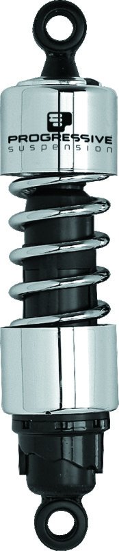 Progressive Harley-Davidson 412 Series Shocks 13.0in - Chrome thumbnail 1