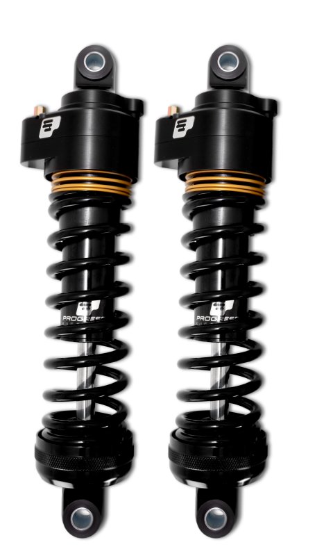 Progressive Harley Ultra Low-QPS 944 Series Shocks, 12.5in, 11in Ride Height Standard - Black/Gold thumbnail 1
