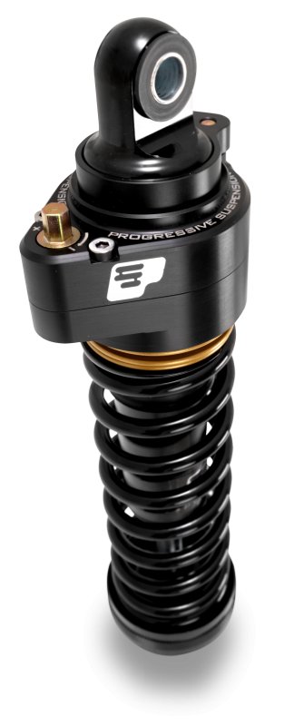 Progressive Harley Ultra Low-QPS 944 Series Shocks, 12.5in, 11in Ride Height Standard - Black/Gold thumbnail 2