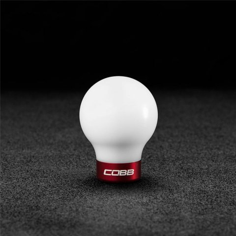 Cobb 07-13 Mazdaspeed3 & 06-07 Mazdaspeed6 Shift Knob - White Knob w/Race Red Base thumbnail 3