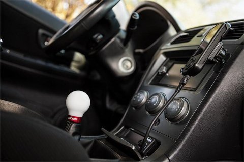 Cobb Subaru 5-Speed COBB Knob - White w/ Race Red thumbnail 2
