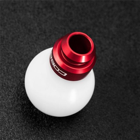 Cobb Subaru 5-Speed COBB Knob - White w/ Race Red thumbnail 3