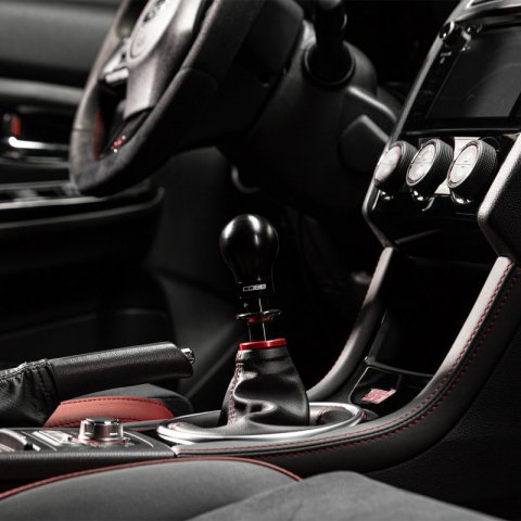 Cobb Subaru 6-Speed Weighted COBB Shift Knob - Black (Incl. Both Red + Blk Collars) thumbnail 4