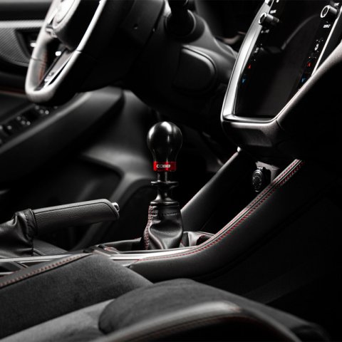 Cobb Subaru 6-Speed Weighted COBB Shift Knob - Black (Incl. Both Red + Blk Collars) thumbnail 7