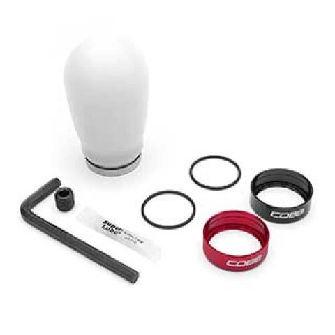 COBB 04-23 Volkswagen Golf GTI / 14-24 Volkswagen Golf R Tall Weighted Shift Knob - White thumbnail 2