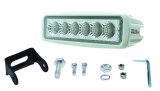 Hella Value Fit Mini Flush Mount 7.7in - 18W White Housing Flood Beam LED Light Bar thumbnail 5