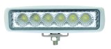 Hella Value Fit Mini Flush Mount 7.7in - 18W White Housing Flood Beam LED Light Bar thumbnail 6