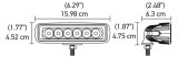 Hella Value Fit Mini Flush Mount 7.7in - 18W White Housing Flood Beam LED Light Bar thumbnail 7