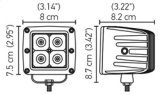 Hella HVF Cube 4 LED Off Road Kit - 3.1in 12W Flood Beam thumbnail 8