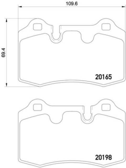 Hella 05-14 Aston Martin DB9 Rear Brake Pad Set thumbnail 1